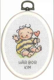 New Baby Mini 1 Counted Cross Stitch Kit By Permin