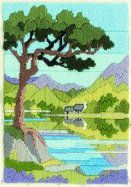 Mountain Summer Long Stitch Kit