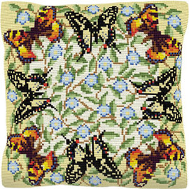 Butterflies Tapestry Cushion Kit