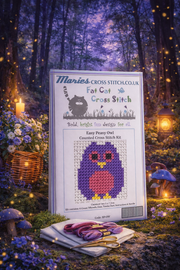Easy Peasy Owl Cross Stitch Kit by Fat Cat