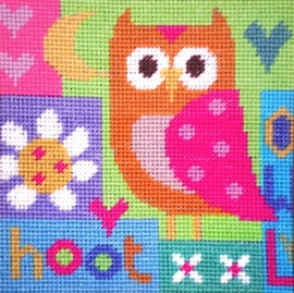Hoot Needle Point By Stitching Shed