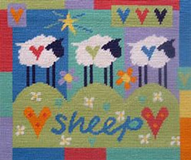 Three Sheep Needlepoint Kit