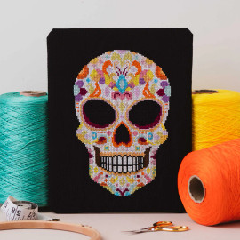 Skull Candy Cross Stitch Kit by Meloca Designs