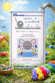 Sew Simple Spider Cross Stitch Kit by Fat Cat