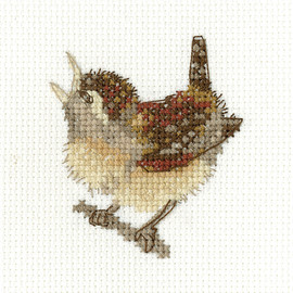 Little Friends Wren Cross Stitch Kit by Heritage