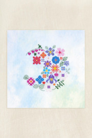 Floral Moon by Marie-Dominique Procureur Cross Stitch Kit by DMC Floral Moon by Marie-Dominique Procureur Cross Stitch Kit by DMC