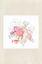 Vintage Bouquet by Nathalie Weinzaepflen Cross Stitch Kit by DMC Vintage Bouquet by Nathalie Weinzaepflen Cross Stitch Kit by DMC