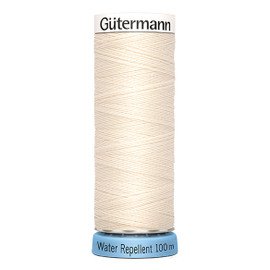 Water Repellent Thread: 100m - 802 Cream