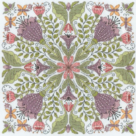 Bursting Blooms Counted Cross Stitch Kit by Bothy Threads