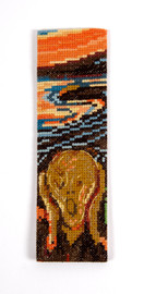 The scream Bookmark Cross Stitch Kit From the Master Collection by DMC