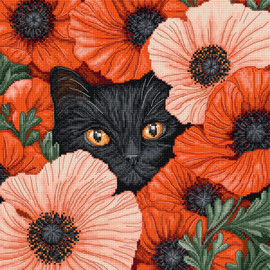 Poppy Eyes Counted Cross Stitch Kit by Letistitch 