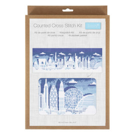 City Scape Counted Cross Stitch Kit by Trimits City Scape Counted Cross Stitch Kit by Trimits