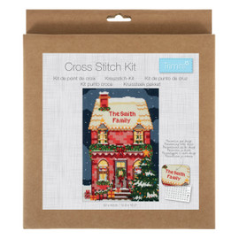Festive House Counted Cross Stitch Kit by Trimits Festive House Counted Cross Stitch Kit by Trimits