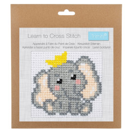 Elephant Beginners Counted Cross Stitch Kit By Trimits Elephant Beginners Counted Cross Stitch Kit By Trimits
