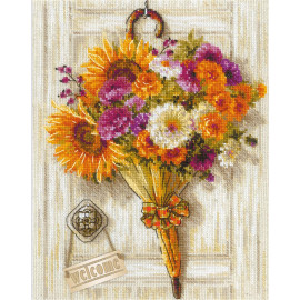 Autumn Umbrella Counted Cross Stitch Kit by Riolis Autumn Umbrella Counted Cross Stitch Kit by Riolis