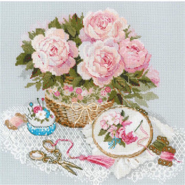 Time for Stitching Counted Cross Stitch Kit by Riolis Time for Stitching Counted Cross Stitch Kit by Riolis