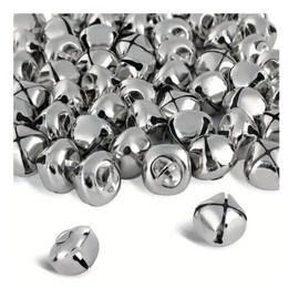 Jingle Bells Silver 25mm Pack of 50 by Peakdales Jingle Bells Silver 25mm Pack of 50 by Peakdales