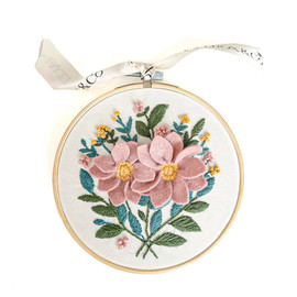 Anemone Japonica Embroidery Kit by Makebox Anemone Japonica Embroidery Kit by Makebox
