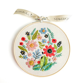 Wildflower on Cream Embroidery Kit by Makebox Wildflower on Cream Embroidery Kit by Makebox