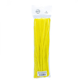 Acrylic Pipecleaners 30cm Yellow pack 100 by Peak Dales