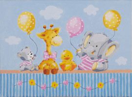Baby Shower Paint-by-Numbers Kit by Vervaco
