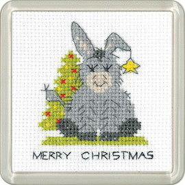 Christmas Tree Donkey Coaster Cross stitch Kit By Heritage Christmas Tree Donkey Coaster Cross stitch Kit By Heritage