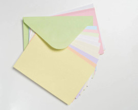 Pack of 10 Rainbow Blank Cards with envelopes 4" x 6"