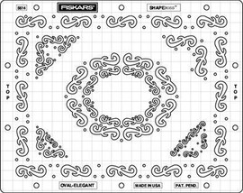 Fiskars Shapeboss stencils Oval Elegant 