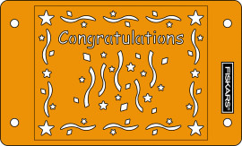 Fiskars cardboss stencils Congratulations Fiskars cardboss stencils Congratulations