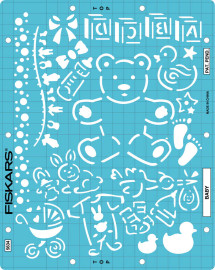 Fiskars cardboss stencils Baby Fiskars cardboss stencils Baby