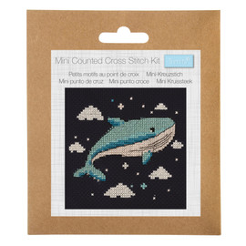 Whale Mini Counted Cross Stitch Kit by Trimits Whale Mini Counted Cross Stitch Kit by Trimits