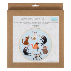 Cats Embroidery Kit with Hoop by Trimits Cats Embroidery Kit with Hoop by Trimits