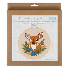 Deer Embroidery Kit with Hoop by Trimits Deer Embroidery Kit with Hoop by Trimits