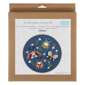 Mini Beasts Embroidery Kit with Hoop by Trimits Mini Beasts Embroidery Kit with Hoop by Trimits