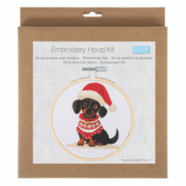 Woof Mini Embroidery Kit with Hoop by Trimits Woof Mini Embroidery Kit with Hoop by Trimits