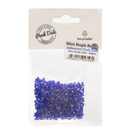 Dark Blue Mini Bugle Beads by Peak Dales Dark Blue Mini Bugle Beads by Peak Dales