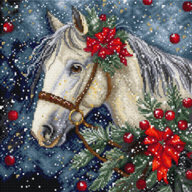 Winter Horse Counted Cross Stitch Kit by Letistitch Winter Horse Counted Cross Stitch Kit by Letistitch