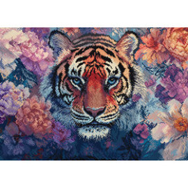 Eyes Of The Wild Counted Cross Stitch Kit by Letistitch Eyes Of The Wild Counted Cross Stitch Kit by Letistitch
