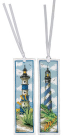 Lighthouses: Set of 2 Bookmarks Cross Stitch Kit by Vervaco Lighthouses: Set of 2 Bookmarks Cross Stitch Kit by Vervaco