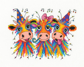 Ladies Night Cross stitch Card Kit by Heritage Ladies Night Cross stitch Card Kit by Heritage