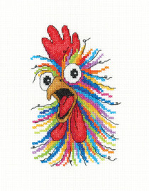 What's up Cock Cross stitch Card Kit by Heritage What's up Cock Cross stitch Card Kit by Heritage