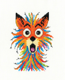 Totally Foxed Cross stitch Card Kit by Heritage Totally Foxed Cross stitch Card Kit by Heritage