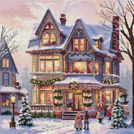 Christmas Holidays Cross Stitch Kit by HobbyJobby