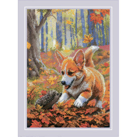 Meeting In The Forest Counted Cross Stitch Kit by Riolis Meeting In The Forest Counted Cross Stitch Kit by Riolis