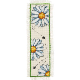 Daisies Bookmark Counted Cross Stitch Kit by Permin Daisies Bookmark Counted Cross Stitch Kit by Permin
