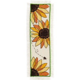 Sunflowers Bookmark Counted Cross Stitch Kit by Permin Sunflowers Bookmark Counted Cross Stitch Kit by Permin