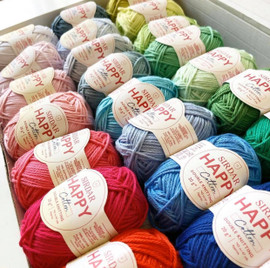 Bundle of 30 Happy Cotton Crochet Yarns