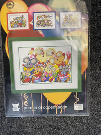 Party Animals Counted Cross Stitch Kit by Permin