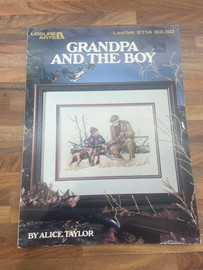 Grandpa And The Boy Cross Stitch Chart Only by Leisure Arts