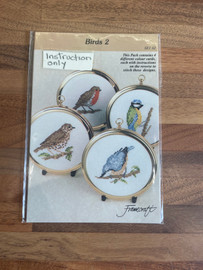 Set of Bird Cross Stitch Charts by Framecraft